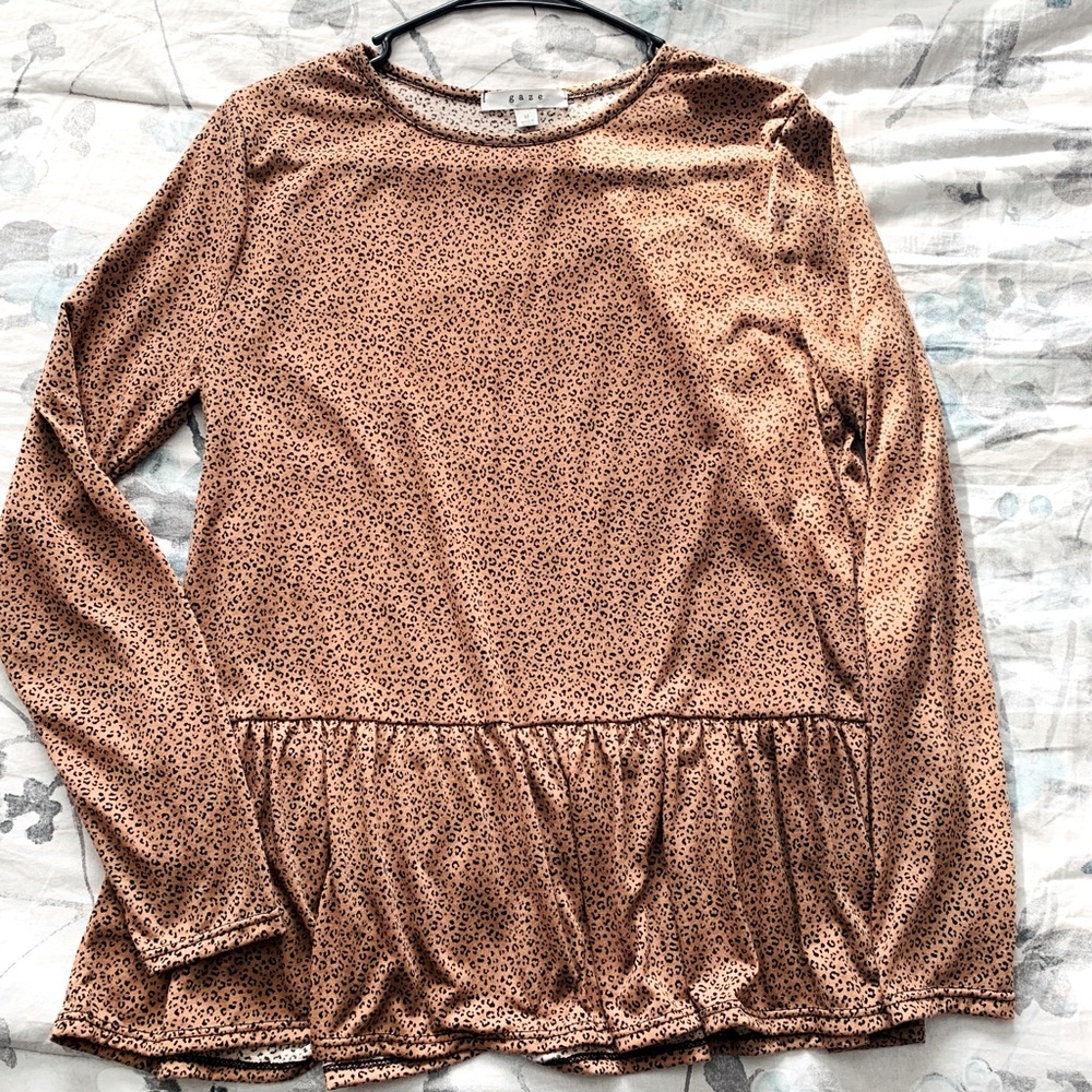 Animal print blouse